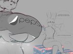 ambiguous_gender anthro beverage big_breasts bodily_fluids breasts eyewear female glasses group holding_beverage holding_breast holding_object huge_breasts megaphone profanity sitting speech_bubble sweat sweatdrop text tremble_spikes under_boob themercart pepsi anon monika_(themercart) tiff_(themercart) canid canine fox human lagomorph leporid mammal rabbit 2022 4:3 absurd_res digital_media_(artwork) english_text hi_res