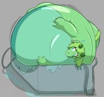 anthro bathtub belly big_belly blue_eyes bodily_fluids glistening glistening_belly glistening_body green_hair hair horn hose_inflation huge_belly hyper hyper_belly inflation liquid_inflation motion_lines shadow shower solo sweat water_inflation ryucas mythology crestdraggy_(character) dragon mythological_creature mythological_scalie scalie 2023 absurd_res hi_res