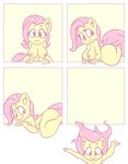 anthro anthrofied big_breasts breasts female hair nipples nude pink_hair solo yellow_body snus-kun friendship_is_magic hasbro my_little_pony fluttershy_(mlp) equid equine mammal comic