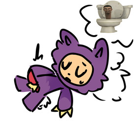 anthro bodily_fluids button_nose furrowed_eyebrows gooning male masturbation pillow scut_tail shake_lines short_tail sleeping solo sweat tail thought_bubble toilet deethedr0p_(artist) skibidi_toilet labubu_(character) animal_humanoid brainrot_(species) human humanoid hybrid labubu lagomorph leporid mammal monster rabbit skibidi_toilet_(species) hi_res