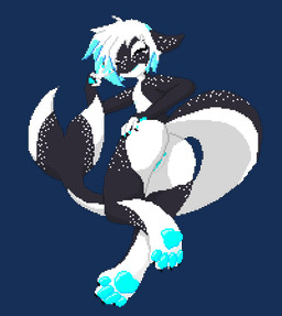 andromorph anthro anus big_tail butt cyanotic_epithelium eyes_closed fingerless_(marking) fingerless_gloves_(marking) genitals gesture gloves_(marking) hand_gesture intersex markings presenting presenting_hindquarters solo tail v_sign vulva arsenicu earendel_(arsenicu) aquatic cetacean dolphin mammal oceanic_dolphin orca toothed_whale alpha_channel digital_media_(artwork) pixel_(artwork)