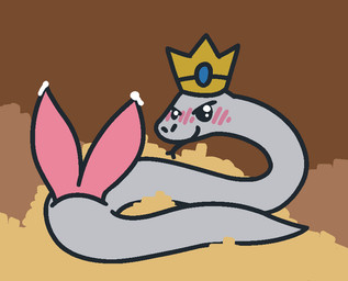 2_penises >:) animal_genitalia animal_penis big_penis blush blush_lines bodily_fluids crown feral forked_tongue gem genital_fluids genitals glistening glistening_eyes gold_(metal) headgear hemipenes huge_penis looking_at_viewer male multi_genitalia multi_penis penis precum simple_eyes smile solo tapering_penis tongue white_body gandergeist reptile scalie snake aliasing digital_media_(artwork)