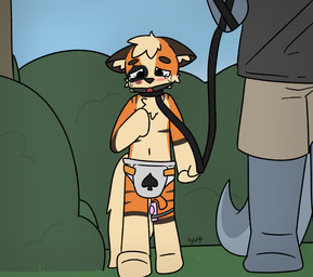 after_rape after_sex age_difference anthro arcalithe blush bodily_fluids captured clothed clothing crying diaper duo gag gagged implied_chastity kidnapping leash light_bdsm male male/male park plant ring_gag sex_toy shrub tears tree vibrator wearing_diaper young young_male lightningb0lt01 marked mythology nintendo pokemon rethex rune_(runederg) dragon generation_1_pokemon growlithe mythological_creature mythological_scalie pokemon_(species) scalie absurd_res hi_res