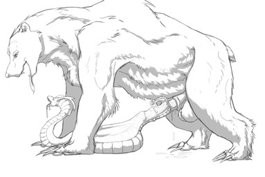 5_toes abdominal_bulge anatomically_correct anatomically_correct_cloaca anatomically_correct_genitalia anatomically_correct_penis animal_genitalia animal_penis aroused balls bear_ears belly belly_inflation big_balls big_penis bodily_fluids claws cloaca cloacal cloacal_penetration cum cum_drip cum_from_cloaca cum_from_mouth cum_in_cloaca cum_in_mouth cum_inflation cum_inside cum_on_fur cum_on_ground cum_on_penis cum_on_tongue cum_through cumshot doggystyle dripping drooling duo ejaculation erection excessive_cum excessive_genital_fluids feet female female_feral female_on_feral female_penetrated feral feral_on_bottom feral_on_feral feral_on_top feral_penetrated feral_penetrating feral_penetrating_female feral_penetrating_feral finger_claws forked_tongue from_behind_position fur furry_tail genital_fluids genitals hair head_markings inflation interspecies large_penetration larger_feral larger_male larger_on_top leaking leaking_cloaca leaking_cum limbless_vertebrate living_condom long_fangs long_penis looking_pleasured male male/female male_feral male_penetrating male_penetrating_female mane mane_hair markings monotone_background multicolored_body multicolored_fur muscular muscular_male nub_tail nude on_bottom on_top open_mouth orgasm orgasm_face pawpads paws penetration penile penile_penetration penis penis_in_cloaca penis_shaped_bulge plantigrade pupils quadruped ridiculous_fit saliva scales serpentine sex sharp_teeth sheath short_ears short_fur short_tail side_view simple_background size_difference slit_pupils small_ears small_tail smaller_female smaller_feral smaller_on_bottom smaller_penetrated snake_fleshlight snake_hood spread_plates tail teeth thick_penis tight_fit toe_claws toes tongue tongue_out ursine_ears ursine_genitalia ursine_penis vein veiny_penis sephrendemon brimstone_(jasafarid) kuruk_(character) bear brown_bear cobra grizzly_bear mammal reptile scalie snake ursidae ursine 2025 absurd_res digital_drawing_(artwork) digital_media_(artwork) hi_res monochrome shaded sketch