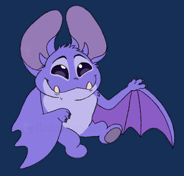 ambiguous_gender claws feral finger_claws fur happy looking_at_viewer membrane_(anatomy) membranous_wings pawpads purple_body purple_claws purple_eyes purple_fur purple_pawpads simple_background sitting smile solo transparent_background underbite wings fledermaus disney lilo_and_stitch snooty_(lilo_and_stitch) alien bat experiment_(lilo_and_stitch) mammal 2024 alpha_channel digital_drawing_(artwork) digital_media_(artwork) flat_colors low_res watermark male_(lore)