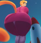 anthro big_butt butt butt_focus clothing dress female leggings legwear looking_at_viewer looking_back looking_back_at_viewer panties solo spacecraft thick_thighs underwear vehicle vimhomeless lilly_(vimhomeless) domestic_cat felid feline felis mammal absurd_res hi_res