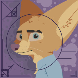 abstract_background anthro blue_clothing blue_eyes blue_shirt blue_topwear clothed clothed_anthro clothed_male clothing countershade_fur countershading fur head_tuft looking_at_viewer male shirt solo tan_body tan_fur topwear tuft whiskers conditional_dnp tangerine_(artist) danilo_(tangerine) canid canine fennec_fox fox mammal true_fox 1:1 2025 bust_portrait digital_drawing_(artwork) digital_media_(artwork) icon portrait