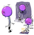 bodily_fluids crying desperation female genital_fluids genitals omorashi peeing pussy shaking shivering solo sweat tears trembling urine wetting kint battle_for_dream_island object_shows lollipop_(bfdi) animate_inanimate low_res