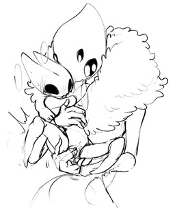 2_horns 4_eyes anthro arm_around_neck arm_around_partner black_eyes blush blush_lines bodily_fluids breath dripping duo embarrassed female female/female fingering fluffy from_behind_position genital_fluids hand_on_chest holding_partner horn motion_lines multi_eye neck_tuft sex shaking simple_background size_difference spread_legs spreading sweat sweatdrop tremble_lines tremble_spikes trembling tuft vaginal vaginal_fingering vaginal_fluid_drip vaginal_fluids vaginal_fluids_on_hand white_background white_body white_head evil_otter hollow_knight_(franchise) team_cherry hornet_(hollow_knight) queen_vespa_(hollow_knight) arthropod bee hymenopteran insect 2026 digital_media_(artwork) hi_res sketch