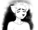 2021 anthro canid canine canis comic daniel_(hladilnik) english_text eye_bags eyes_closed hi_res hladilnik male mammal monochrome smile solo text wolf