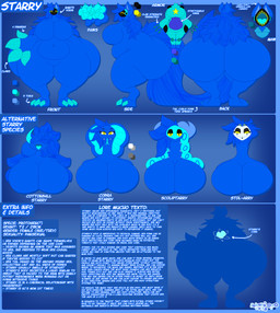 3_toes 4_eyes 4_fingers anthro armor belly big_breasts big_butt big_feet blue_body blue_fur blue_hair breasts butt claws cybernetics feet female finger_claws fingers front_view fur hair hindpaw horn huge_breasts huge_butt huge_thighs hyper hyper_breasts hyper_butt long_tail lore machine multi_eye multiple_piercings navel open_mouth pawpads paws piercing protogen_armor protogen_visor rear_view side_view simple_background smile smiling_at_viewer snake_hood tail text text_box thick_thighs toe_claws toes visor yellow_eyes sokoyo_owo nintendo pokemon starry_(sokoyo_owo) armorless_protogen arthropod avian bird bovid canid canine caprine caprine_demon cobra cottonball_demon cyborg demon generation_5_pokemon goat mammal owl owl_demon pokemon_(species) protogen reptile scalie scolipede snake absurd_res english_text hi_res model_sheet