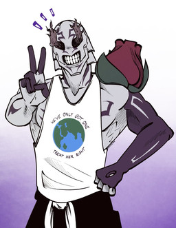 ambiguous_gender clothing curse flower gesture hand_gesture lipless muscular plant roots rose_(flower) shirt solo t-shirt topwear v_sign disasterp1ants earth_day jujutsu_kaisen hanami_(jujutsu_kaisen) elemental_creature elemental_humanoid flora_fauna humanoid nature_spirit plant_humanoid hi_res
