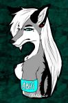 anthro breasts female hair piercing solo abhishri abhi canid canine canis domestic_dog husky hybrid mammal nordic_sled_dog spitz