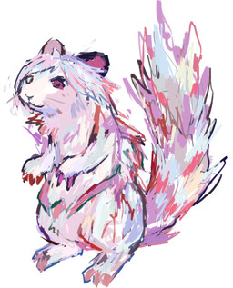 ambiguous_gender biped bipedal_feral feral simple_background solo toony white_background petday the_hundred_line:_last_defense_academy shion_(hundred_line) mammal mustelid musteline true_musteline weasel guide_lines hi_res male_(lore)