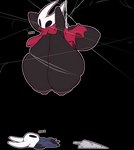 big_breasts breasts duo female huge_breasts male male/female nipples stuck lightningfire12 hollow_knight team_cherry hornet_(hollow_knight) arthropod humanoid alpha_channel