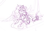 2022 5_toes absurd_res anthro conditional_dnp duo equid equine eyebrows eyes_closed feathers feet female fingers fluttershy_(mlp) friendship_is_magic hair hasbro hi_res horn humanoid_feet mammal monochrome my_little_pony mythological_creature mythological_equine mythology plantigrade princess_celestia_(mlp) sketch sugarlesspaints tickling tickling_feet toes winged_unicorn wings