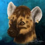 abstract_background anthro black_nose brown_body brown_eyes brown_fur brown_hair ear_piercing fur hair male piercing short_hair solo spots tan_body tan_fur whiskers white_body white_fur ykoriana gnoll hyena mammal spotted_hyena 1:1 detailed headshot_portrait icon portrait watermark