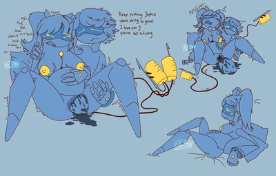 big_breasts breasts clothing duo egg egg_from_vagina female glowing glowing_eyes hair head_tails living_tail machine male male/female mechanical_arm mechanical_leg mechanical_tail nest non_oviparous_oviposition not_furry oil oviposition pigtails profanity screen screen_face solo syringe_tail tail tail_head text thin_calves thin_legs thin_thighs topwear unusual_anatomy unusual_tail white_hair wings yellow_eyes nebulastr glitch_productions murder_drones j_(murder_drones) n_(murder_drones) disassembly_drone humanoid robot robot_humanoid tailed_humanoid english_text hi_res
