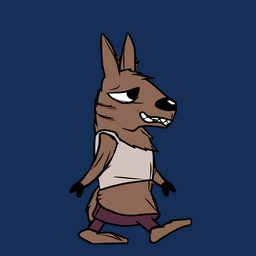 anthro clothing grin half-closed_eyes laugh male narrowed_eyes shirt smile solo swinging_arms tank_top topwear walk_cycle walking str8aura-no-not-that-one pack_street ozzy_(weaver) hyena mammal striped_hyena 1:1 animated animated_gif short_playtime