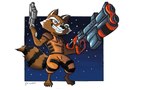 5_toes action_pose anthro assault_rifle brown_body brown_fur claws feet fur grin gun male pose ranged_weapon rifle simple_background smile solo space standing star tail toe_claws toes weapon white_background yellow_jumpsuit rasmussen891 guardians_of_the_galaxy marvel rocket_raccoon mammal procyonid raccoon 2017 5:3 digital_media_(artwork) signature