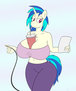 anthro between_breasts big_breasts breasts clothing cord cup drinking equine female friendship_is_magic gunpowdergreentea hair horn horse huge_breasts mammal my_little_pony paper pink_eyes pony straw unicorn vinyl_scratch_(mlp)
Rating: Questionable
Score: 3
User: pr2bb
Date: September 26, 2016 anthro between_breasts big_breasts breasts clothing cord cup drinking equine female friendship_is_magic gunpowdergreentea hair horn horse huge_breasts mammal my_little_pony paper pink_eyes pony straw unicorn vinyl_scratch_(mlp)
Rating: Questionable
Score: 3
User: pr2bb
Date: September 26, 2016