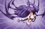 10_legs 6_eyes arthropod_abdomen arthropod_webbing big_breasts black_sclera breasts cleavage clothed clothing exoskeleton female grey_hair hair light_body light_skin monster_girl_(genre) multi_eye multi_leg multi_limb purple_body purple_exoskeleton red_eyes ring solo under_boob jesonite european_mythology greek_mythology monster_musume mythology rachnera_arachnera_(monster_musume) arachne arachnid arachnid_taur arthropod arthropod_taur humanoid_taur spider spider_taur taur absurd_res hi_res