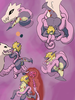anthro anus ass_up breasts clitoris cut_ears duo erect_nipples female from_behind_position genitals impregnation jack-o'_pose licking_tongue making_out male male/female markings nipples oral oral_penetration penetration pose puffy_anus sex shark_tail stretched_vagina striped_markings stripes tentacle_in_mouth tentacle_penetration tentacle_sex tentacles ails aquatic fish shark absurd_res hi_res