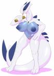 anthro anthrofied big_breasts breasts clitoris female genitals jewelry necklace nipple_dip nipples nude open_mouth pokemorph pussy solo tongue mirapony nintendo pokemon generation_2_pokemon legendary_pokemon lugia pokemon_(species) 2019 absurd_res hi_res