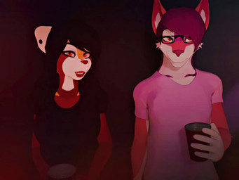 anthro anthro_on_anthro anthro_penetrated anthro_penetrating anthro_penetrating_anthro anthro_penetrating_female bodily_fluids cum cum_in_mouth cum_inside dialogue dirty_talk duo ear_piercing erection eye_contact eyewear fellatio female female_penetrated genital_fluids genitals glasses hair handjob humanoid_genitalia humanoid_penis long_hair looking_at_another male male/female male_penetrating male_penetrating_anthro male_penetrating_female moan oral oral_only oral_penetration orgasm penetration penile penile_penetration penis penis_in_mouth piercing sex swallowing tail teeth text tongue tongue_out tongue_out_fellatio kabangeh jack-jackal_(character) may_sanderson ailurid canid canine canis jackal mammal red_panda 2025 3d_(artwork) 3d_animation 4:3 animated digital_media_(artwork) english_text huge_filesize long_playtime sound video voice_acted