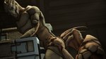 anal duo leaning looking_back male male/male nude open_mouth oral rimming sex side_view standing cheap-wazoo bioware electronic_arts mass_effect alien turian hi_res