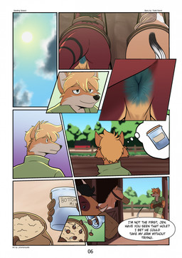 anthro anus balls container dialogue eating farm farming feral fungus genitals jar looking_at_butt male mushroom stable tail text thought_bubble prismanoodle bob_(bobthefelkin) canid canine equid equine felkin fox horse mammal comic english_description english_text hi_res
