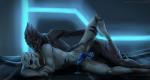 2016 alien anal anal_penetration animal_genitalia bed bioware bodily_fluids cum danarius_valterian digital_media_(artwork) duo electronic_arts erection fan_character from_behind_position furniture genital_fluids genital_slit genitals hi_res humanoid humanoid_on_humanoid linuell male male/male male_penetrated male_penetrating male_penetrating_male mass_effect not_furry nude on_bed open_mouth penetration penis ramon_nemeris sex simple_background turian