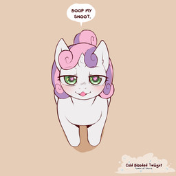 female feral fur green_eyes hair heart_eyes heart_symbol horn looking_at_viewer pink_hair purple_hair solo text white_body white_fur young young_feral cold-blooded-twilight friendship_is_magic hasbro my_little_pony mythology sweetie_belle_(mlp) equid equine mammal mythological_creature mythological_equine unicorn 1:1 2023 english_text hi_res