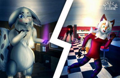 amniotic_fluid angry bar blonde_hair blue_body blue_eyes blue_fur blush bodily_fluids booth_seating box brown_eyes cafe card claws clothing container cute_fangs desk detailed_background dialogue diner electronics eyewear eyewear_on_head eyewear_only fangs feathers female feral flat_cap floor fluffy fluffy_chest fluffy_ears fluffy_tail footwear fur furniture genital_fluids glasses glasses_on_head glasses_only green_body green_eyes green_feathers grey_body grey_eyes grey_feathers grey_fur grey_hair hair hat head_gem head_tuft headgear headwear inner_ear_fluff legwear lens_flare lens_flare_eyes long_hair looking_pleasured magic multi_tail night_vision_goggles nude one_eye_closed orange_body orange_eyes orange_fur orgasm paws peek peeking_around_corner pregnant pregnant_female pregnant_feral profanity purple_body purple_fur red_body red_fur restaurant safe_(container) socks stool sweater table tail tan_body tan_fur tarot tarot_card teeth text thigh_highs thigh_socks tile tile_floor topwear tuft walkie-talkie water_breaking wearing_glasses white_body white_fur yelling yelling_at_another yellow_body yellow_fur stellaamoris palworld phasmophobia pocketpair aiko_(infamousrel) astro_(acw) fukiyo_(pokeandpenetrate) isan_(isuckatnames60) jello_(holycrumbs) stella_(stellaamoris) suiro_(character) tima zinc_(character) ailurid avian bird canid canine canis chillet domestic_dog fox ghost lagomorph leporid mammal mouse murid murine owl pal_(species) rabbit red_panda rodent shiba_inu spirit spitz wolf absurd_res digital_media_(artwork) digital_painting_(artwork) hi_res painting_(artwork)