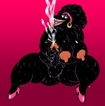 accessory afro ahegao anthro areola balls beak big_balls big_breasts big_hair big_nipples big_penis black_body black_hair black_skin bodily_fluids breasts butt cellulite cum cum_fountain cumshot curvy_figure ear_piercing ear_ring ejaculation erect_nipples erection fingers foreskin genital_fluids genitals gynomorph hair hair_accessory hairband half-closed_eyes headband hoop_ear_ring huge_breasts huge_hips huge_nipples huge_penis huge_thighs humanoid_genitalia humanoid_penis intersex looking_pleasured looking_up masturbation montgomery_glands narrowed_eyes nipples non-mammal_balls non-mammal_breasts non-mammal_nipples nude open_mouth orgasm orgasm_face overweight overweight_anthro overweight_gynomorph overweight_intersex penile penile_masturbation penis piercing pubes puffy_areola puffy_nipples retracted_foreskin ring_piercing simple_background smile solo spread_legs spreading sweat sweaty_balls sweaty_breasts sweaty_genitalia sweaty_legs sweaty_thighs teeth thick_penis thick_thighs tongue tongue_out vein veiny_penis wide_hips wittless-pilgrim fritz_the_cat bertha_(fritz) avian bird corvid corvus_(genus) crow oscine passerine 2020 colored digital_drawing_(artwork) digital_media_(artwork) hi_res signature watermark