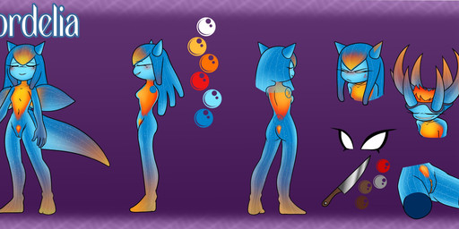 anthro blush blush_lines breasts eyes_closed female genitals horn nude nude_anthro nude_female pubes small_breasts solo turnaround vaginal vulva wings shumpy sega sonic_the_hedgehog_(series) cordelia_(shumpy) aquatic aquatic_gastropod fish gastropod mollusk sea_angel sea_slug slug hi_res model_sheet