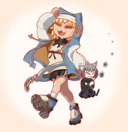 :3 black_bottomwear black_clothing black_skirt blonde_hair blue_clothing blue_footwear blue_hoodie blue_shoes blue_topwear bottomwear carrying_another cigarette clothed clothing cosplay crossover_cosplay duo eyes_closed female footwear grey_hair hair hoodie light_body light_skin male open_mouth open_smile pale_skin shirt shoes simple_background skirt smile smoking topwear white_clothing white_shirt white_topwear luminus14 arc_system_works guilty_gear guilty_gear_strive melty_blood tsukihime type-moon bridget_(guilty_gear) neco-arc neco-arc_chaos animal_humanoid cat_humanoid felid felid_humanoid feline feline_humanoid felis human humanoid mammal mammal_humanoid neco_spirit crossover digital_media_(artwork) hi_res trans_(lore) trans_woman_(lore)