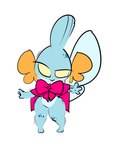 anthro baby balancing blue_body bow_ribbon cheek_fins clothing feet female fin freckles learning_to_walk ribbon_only solo spread_arms tail tail_fin wobbling young 1upgobbo nintendo pokemon noh_(1upgobbo) generation_3_pokemon mudkip pokemon_(species) hi_res