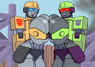 armor autobot big_breasts black_body blue_eyes blue_sky blue_tongue breast_squish breasts breasts_frottage construction_site day decepticon duo female female/female female_humanoid fence green_body grey_body grey_teeth grin happy hard_hat headgear helmet humanoid_on_humanoid intraspecies lips looking_at_viewer machine multicolored_body not_furry open_mouth open_smile outside pink_eyes pink_lips purple_body purple_lips road_roller_(vehicle) sky smile smoke squish symmetry teeth tongue yellow_body planz34 hasbro takara_tomy transformers fan_character cybertronian humanoid robot robot_humanoid 2025 absurd_res hi_res signature