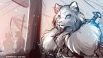2019 7:4 anthro background_character beard braided_hair conditional_dnp domestic_cat eyebrows facial_hair felid feline felis fluffy fur_trim_(clothing) group hair hi_res keidran male male_focus mammal melee_weapon monochrome norwegian_forest_cat outside ship sideburns silhouette simple_background sketch snow solo_focus sword tom_fischbach twokinds vehicle viking watercraft weapon whiskers winter