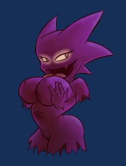 big_breasts breasts female floating_hands genitals nipples open_mouth simple_background solo tongue transparent_background vulva lowkey nintendo pokemon generation_1_pokemon ghost haunter pokemon_(species) spirit 2011 alpha_channel