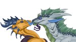 blue_tongue duo face_lick feral licking male male/male tongue lofilin european_mythology mythology wings_of_fire seal_(character) dragon icewing_(wof) mythological_creature mythological_scalie scalie seawing_(wof) western_dragon 16:9 animated hi_res short_playtime widescreen
