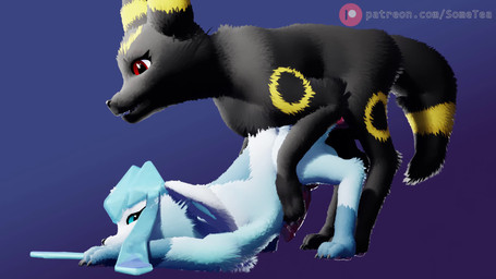 anal anal_penetration anal_tugging animal_genitalia animal_penis ball_slap balls big_balls big_penis black_body black_fur blue_body blue_eyes blue_fur bouncing_balls breath canine_genitalia canine_penis deep_penetration duo feral feral_on_feral from_behind_position fur genitals huge_balls huge_penis hung_bottom knot knotted_penis looking_pleasured lying male male/male mount mounting on_front orifice_tugging panting penetration penis red_eyes rough_sex saggy_balls sex slap sometea nintendo pokemon canid canine eeveelution fox generation_2_pokemon generation_4_pokemon glaceon mammal pokemon_(species) umbreon animated hi_res short_playtime video