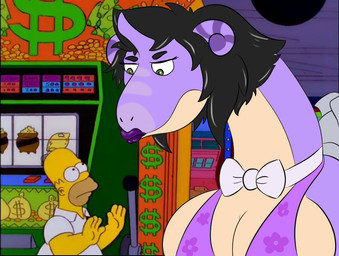 anthro breasts casino disgruntled duo female male size_difference pickles-hyena nintendo pokemon the_simpsons homer_simpson generation_1_pokemon human lapras mammal pokemon_(species)