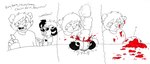 anthro base_one_layout blood bodily_fluids duo female gore hair one_row_layout racism short_hair text three_frame_image violence weeaboo zeriara zeriara_(character) bear giant_panda hybrid lemur mammal primate strepsirrhine comic english_text