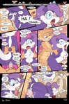 3_toes 4_fingers anthro breasts clothed clothing comic dam_(artist) dialogue english_text feet female fifi_la_fume fingers genitals group hi_res inside_train lagomorph leporid male mammal mephitid plantigrade skunk speech_bubble text tiny_toon_adventures toes toons toony train vehicle warner_brothers