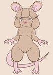 anthro blush brown_body brown_fur brown_hair buckteeth female fur grey_eyes hair long_tail open_mouth rat_tail solo tail teeth 0611_shokun animal_humanoid humanoid mammal mammal_humanoid mouse murid murine rat rodent rodent_humanoid absurd_res hi_res