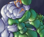 anal anal_penetration anthro anus balls biceps big_balls big_butt big_muscles big_pecs big_penis bodily_fluids butt duo erection genital_fluids genitals heart_symbol leg_grab legs_up male male/male male_penetrated male_penetrating male_penetrating_male muscular muscular_male nipples nude pecs penetration penile penile_penetration penis penis_in_ass sex simple_background triceps wings zeug league_of_legends riot_games tencent galio_(lol) zac_(lol) gargoyle goo_creature hi_res