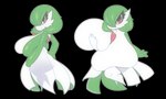 big_breasts breasts butt clothing dress female frown green_hair hair hand_on_breast hand_on_butt holding_breast huge_breasts hyper hyper_breasts looking_at_viewer looking_back nipples not_furry red_eyes solo thick_thighs translucent translucent_clothing white_body white_nipples kendalljt nintendo pokemon gardevoir generation_3_pokemon humanoid pokemon_(species) 5:3 alpha_channel