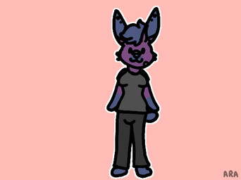 after_transformation anthro black_piercing blue_hair blue_piercing breasts candy cheek_tuft chocolate chocolate_covered clothing dessert facial_tuft female fluffy fluffy_tail food fur goo_transformation grey_clothing hair liquid multiple_piercings piercing pink_piercing purple_body purple_fur short_hair solo tail transformation transformation_sequence tuft yellow_piercing sammywhich lagomorph leporid mammal rabbit animated loop